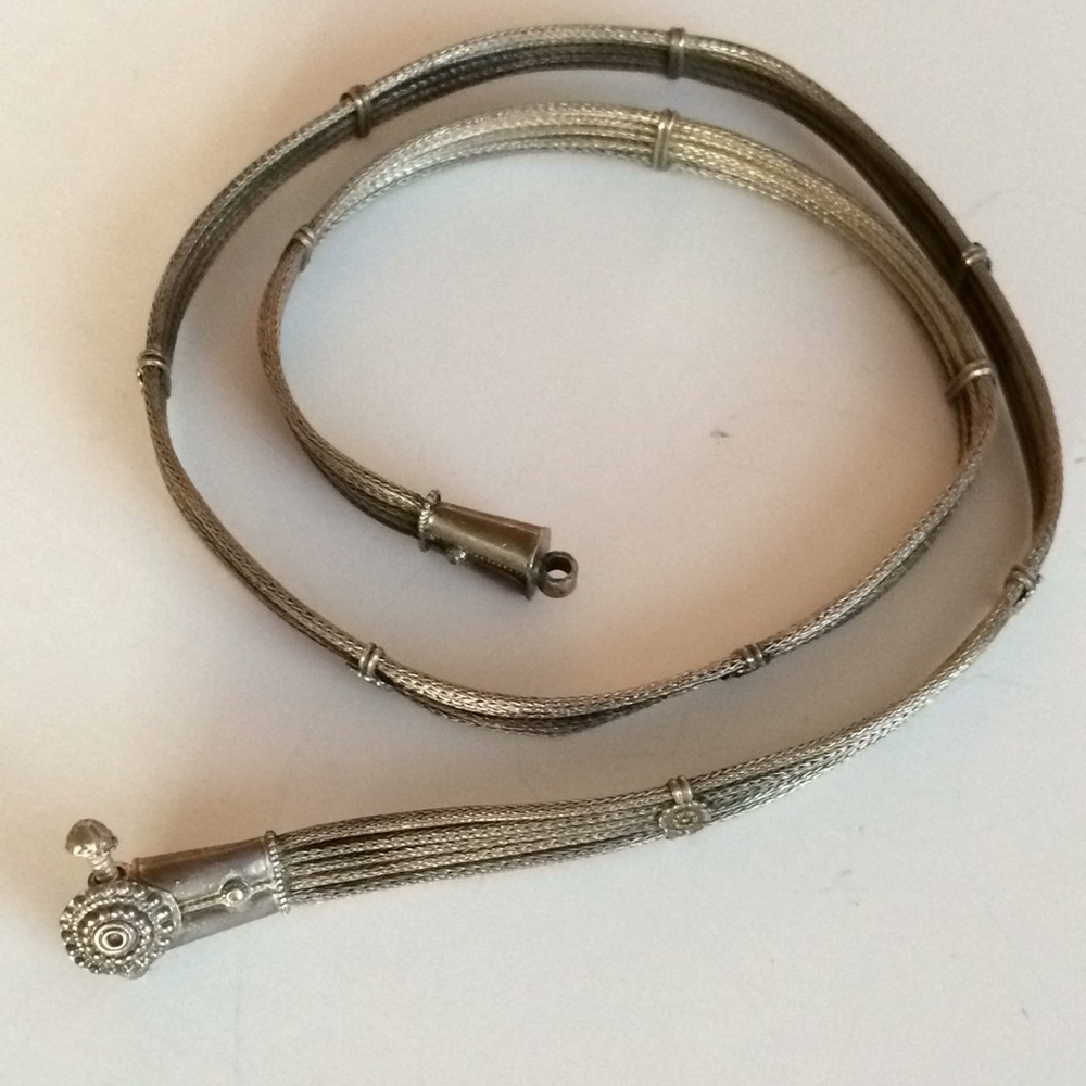Antique Rajasthani Solid Silver Wedding Belt - image 1